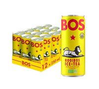 BOS Rooibos Ice Tea 250ml Can (Pack of 12) (Lemon)