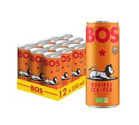 BOS Rooibos Ice Tea 250ml Can (Pack of 12) (Peach)