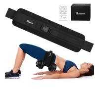 Bosaen Hip Thrust Belt, Dumbbell Belt with 6.5mm Thick Non-slip Padding for Safety & Relieve Pressure, Booty Belt with Stronger Load-Bearing, Easy to Use with Dumbbells, Kettlebells or Plates
