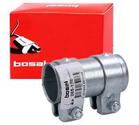 Bosal 265-129 Pipe connector, exhaust system, Silver | Length 90mm, Steel, Pipe Connector, OE 1H0253141B, 1K0253141, 1K0253141K Compatible with Audi A4, Audi A1 Sportback