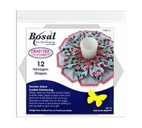 Bosal Craf Tex Fold N Stitch Wreath 6" Hex 12pc