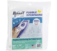 Bosal Foam & Fiber Bosal Fusible Interfacing for T-Shirt Quilts, Cotton, White, by The Yard