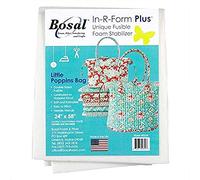 Bosal in-R-Form Plus Unique Fusible Foam Stabilizer 24 Inches by 58 Inches for Aunties Two Little Poppins Bag Pattern (Onе Paсk)