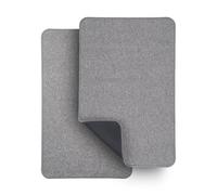 Bosap Bath Mat,Ultra Thin Bathroom Rugs,Rubber Bath Mats for Bathroom,No Slip Bath Rugs,Quick Dry,Machine Washable,Low Pile,Absorbent,Shower Outside,Sink,Home Decor Accessories.Grey,1'5"x2'3"(2 Pack)