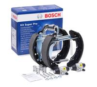 Bosch KS546 Kit Super Pro - Rear drum brake kit - 1 pre-assembled set, 2 wheel brake cylinders, 4 brake shoes