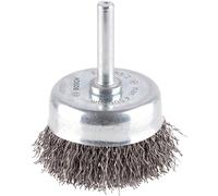 Bosch 0.3mm Crimped Steel Wire Brush 50mm 6mm Shank