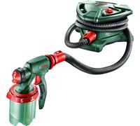 Bosch paint spray system PFS 5000 E (2x 1000 ml paint tanks, nozzle for wall paint (white)/varnishes (grey)/lacquers (black), paint filter, cleaning brush, in Carton Packaging)