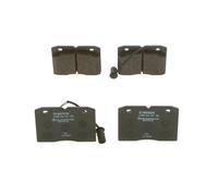 BOSCH Brake pad set 0 986 424 144 Low-Metallic with integrated wear sensor