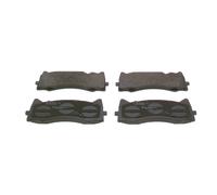 Bosch Brake Pad Set Front Low-Metallic 206.1mm Anti-Squeak Plate 0986424886