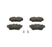 Bosch BP607 - Brake Pads Car Front Axle - Bosch Quality - Reduced Noise and Dust - ECE-R90 Certified - Copper-Free - 1 Set of 4 pads - With Accessories