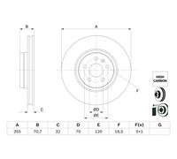 BOSCH 0 986 479 G54 Brake disc