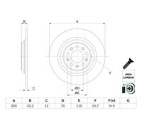 BOSCH 0 986 479 G74 Brake disc