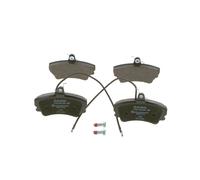 BOSCH Brake pad set 0 986 494 056 Low-Metallic with integrated wear sensor with anti-squeak plate, with bolts/screws with accessories