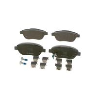 Bosch BP1068 - Brake Pads Car Front Axle - Bosch Quality - Reduced Noise and Dust - ECE-R90 Certified - Copper-Free - 1 Set of 4 Pads - With Accessories