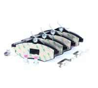 Bosch BP1309 - Brake Pads Car Front Axle - Bosch Quality - Reduced Noise and Dust - ECE-R90 Certified - Copper-Free - 1 Set of 4 Pads - With Accessories