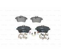 Bosch BP1323 - Brake Pads Car Front Axle - Bosch Quality - Reduced Noise and Dust - ECE-R90 Certified - Copper-Free - 1 Set of 4 Pads - With Accessories