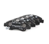 Bosch BP1234 - Brake Pads Car Front Axle - Bosch Quality - Reduced Noise and Dust - ECE-R90 Certified - Copper-Free - 1 Set of 4 Pads