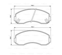 BOSCH 0 986 494 314 Brake pad set