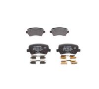 Bosch BP1120 - Brake Pads Car Rear Axle - Bosch Quality - Reduced Noise and Dust - ECE-R90 Certified - Copper-Free - 1 Set of 4 Pads - With Accessories