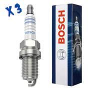 Bosch 0242 235 666 Nickel Spark Plugs x3 Ignition M14x1.25 FR7DC+