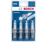 Bosch 0242230806 (N40), Spark Plug Set of 4 - for a Reliable Gasoline Engine Start and Long Service Life - with Robust Design