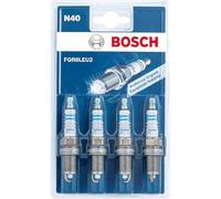 Bosch 0242230806 (N40), Spark Plug Set of 4 - for a Reliable Gasoline Engine Start and Long Service Life - with Robust Design