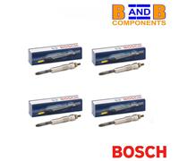 BOSCH 0250202020 GLOW PLUG SET 4PCS 11V M10x1 PSA CITROEN PEUGEOT DW8 WJZ A4666