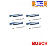 BOSCH 0250202048 GLOW PLUG SET 4PCS 11V M10X1 10MM HEX 119MM PSA 2.0 HDI 2.2 HDI