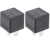 Bosch 0332019103 Mini Relay 12V 30A, IP5K4, Operating Temperature from -40 Degree to 100 Degree C, 4 Pin Relay, Black (Pack of 2)