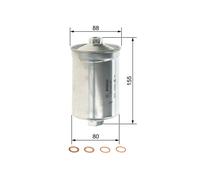 Fuel Filter fits SAAB 9000 2.0 2.3 3.0 84 to 98 Bosch 04163853 4163853 8978561