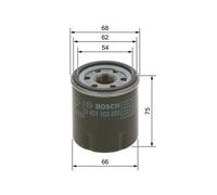 Bosch Oil Filter P3292 (0451103292) – 66 mm Outer Ø – Fits Aixam & Renault Clio, Kangoo, Twingo
