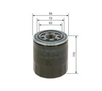 Oil filter Spin-on Filter 0 451 103 366 BOSCH for KIA HYUNDAI