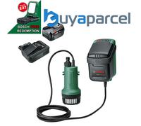Bosch 06008C4203 Cordless Garden Pump 18V Rainwater Drainage + 4AH Battery Kit
