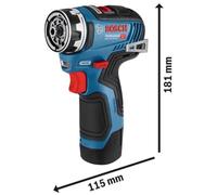Bosch GSR 12V-35 FC Professional 1750 RPM 590 g Black, Blue
