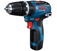 Bosch Professional 12V System Cordless Combi GSB 12V-35 (incl.2X GBA 3.0Ah Battery, GAL 12V-40 Charger, 1x Belt Clip, 1x Bit Holder, 2X 1/2 Inlay, L-BOXX 102)