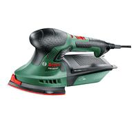 Bosch 06033B6070 PSM 200 AES Multi-Sander (two sanding papers, rectangular sanding plate, case, 200 W), Green, 29.0 cm*12.4 cm*38.4 cm