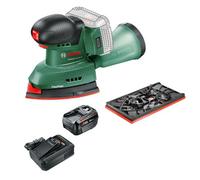 Bosch 06033E3100 Universalsander 18V Multi Palm Sander + 4Ah Battery Kit