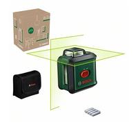 Bosch Cross line Laser UniversalLevel 360 (Vertical + Horizontal Laser Lines incl. 360° for Alignment Throughout The Entire Room, in E-Commerce Cardboard Box)