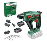 Bosch 060395230C 18V Rotary Sds Hammer Drill Uneo Maxx + X2 1.5Ah Battery Kit - Bosch Power For All