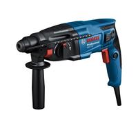 Bosch Professional GBH 2-21 Hammer Drill (230 V, with SDS Plus, incl. 3X SDS Plus Drill bits (6/8/10 mm), Auxiliary Handle, Machine Cloth, Depth Stop, Carrying Case)