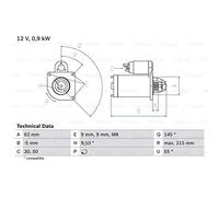 BOSCH 0 986 013 850 Starter motor