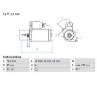 BOSCH 0 986 016 290 Starter motor