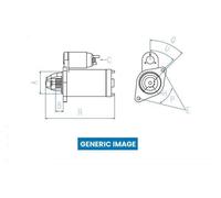 BOSCH Starter Motor for Mazda 2 P5Z7 1.5 Litre Petrol March 2018 to Present