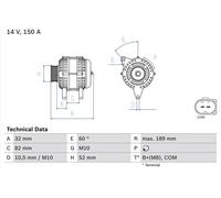 BOSCH 0 986 048 090 Alternator