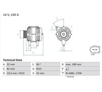 BOSCH 0 986 048 090 Alternator