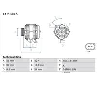 BOSCH 0 986 048 400 Alternator
