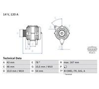 Bosch 0986049171 Alternator