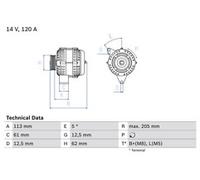 Bosch 0986049530 Alternator