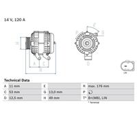 BOSCH 0 986 082 220 Alternator