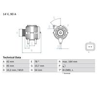 BOSCH 0 986 082 810 Alternator